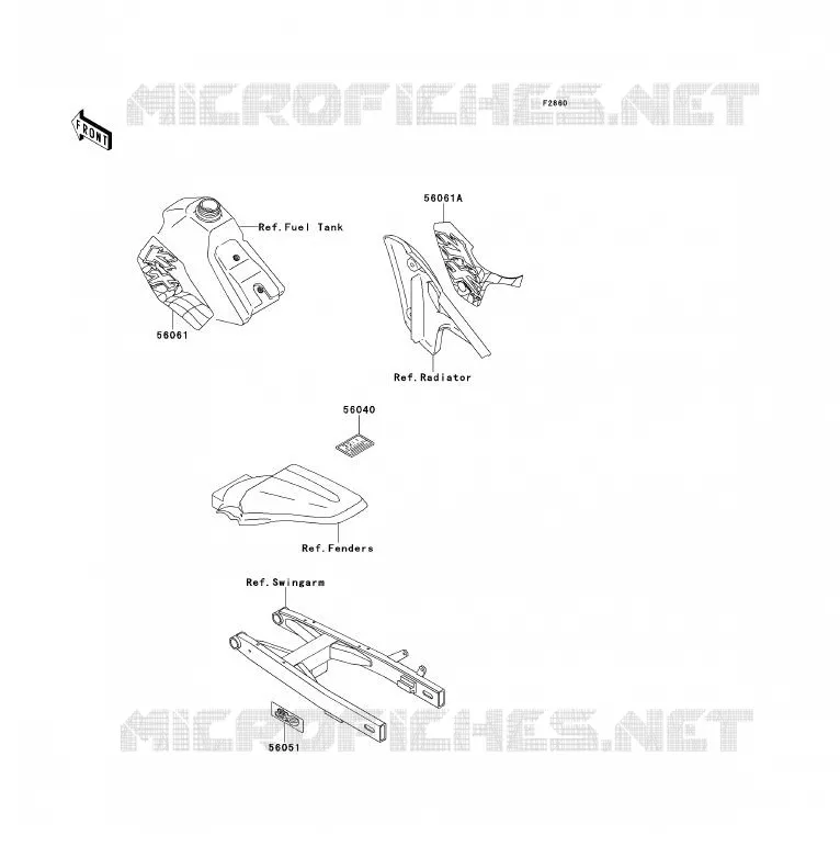 LABEL Kawasaki TOUT-TERRAIN 80 1996 KX80  KX80-T6