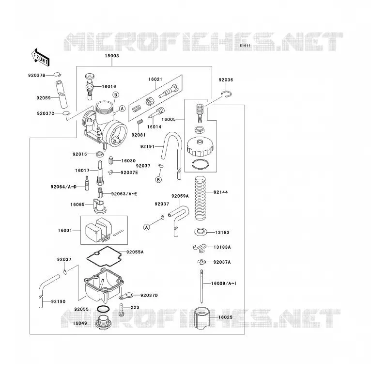 CARBURATEUR Kawasaki TOUT-TERRAIN 80 2000 KX80  KX80-W3