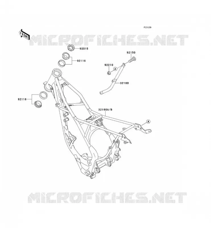 CH&Acirc;SSIS Kawasaki TOUT-TERRAIN 80 2000 KX80  KX80-X3