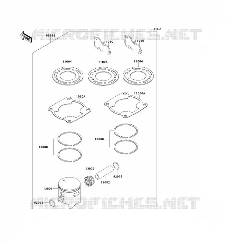 PIECE EN OPTION(KIT TOIT) Kawasaki TOUT-TERRAIN 80 2000 KX80  KX80-X3