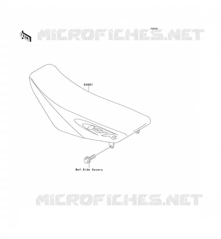 SELLE Kawasaki TOUT-TERRAIN 80 2000 KX80  KX80-X3