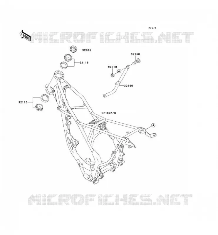 CH&Acirc;SSIS Kawasaki TOUT-TERRAIN 80 2000 KX80  KX80-Y3