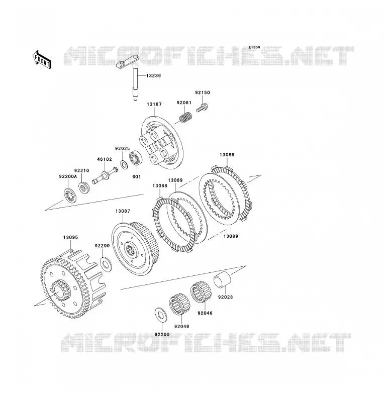 EMBRAYAGE Kawasaki TOUT-TERRAIN 85 2003 KX85 - KX85 II  KX85-A3