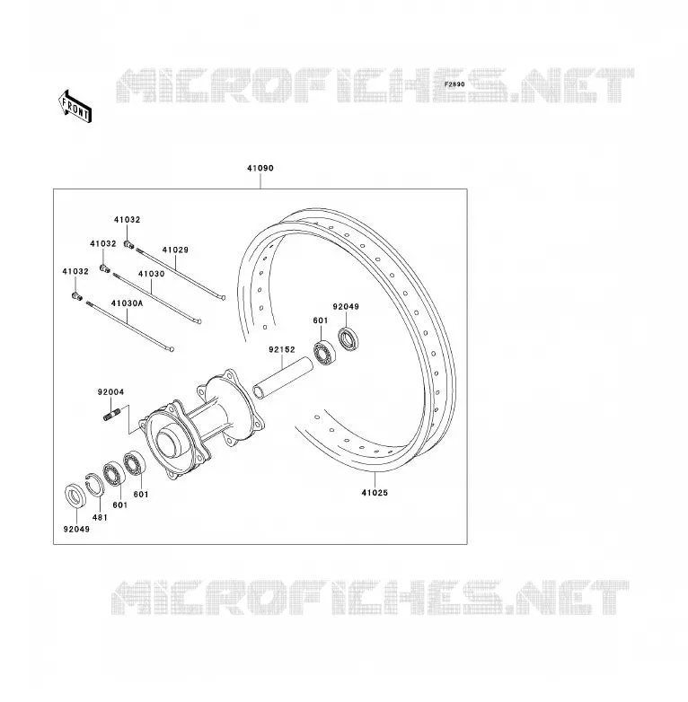 PIECE EN OPTION Kawasaki TOUT-TERRAIN 85 2004 KX85 - KX85 II  KX85-A4