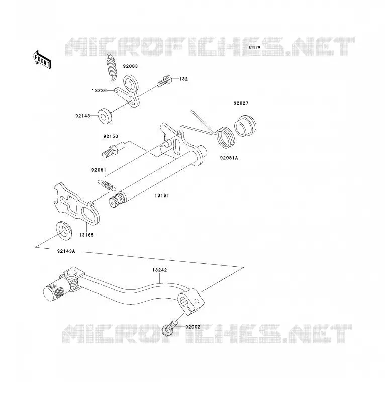 SELECTEUR Kawasaki TOUT-TERRAIN 85 2005 KX85 - KX85 II  KX85-A5