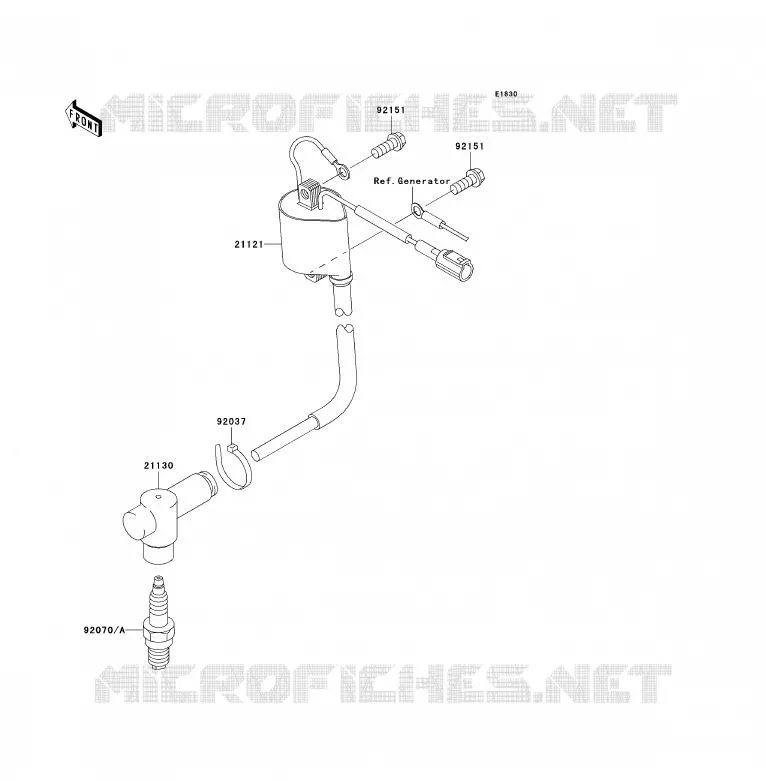SYSTEME D&acute;ALLUMAGE Kawasaki TOUT-TERRAIN 85 2006 KX85 - KX85 II  KX85A6F