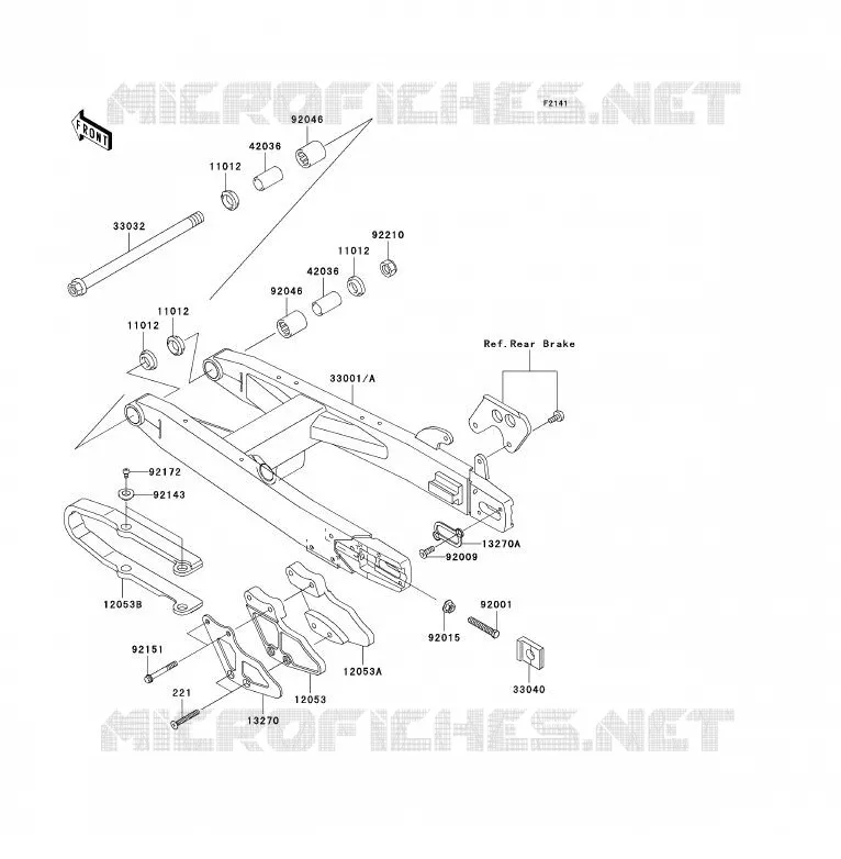 BRAS OSCILLANT Kawasaki TOUT-TERRAIN 85 2007 KX85 - KX85 II  KX85A7F