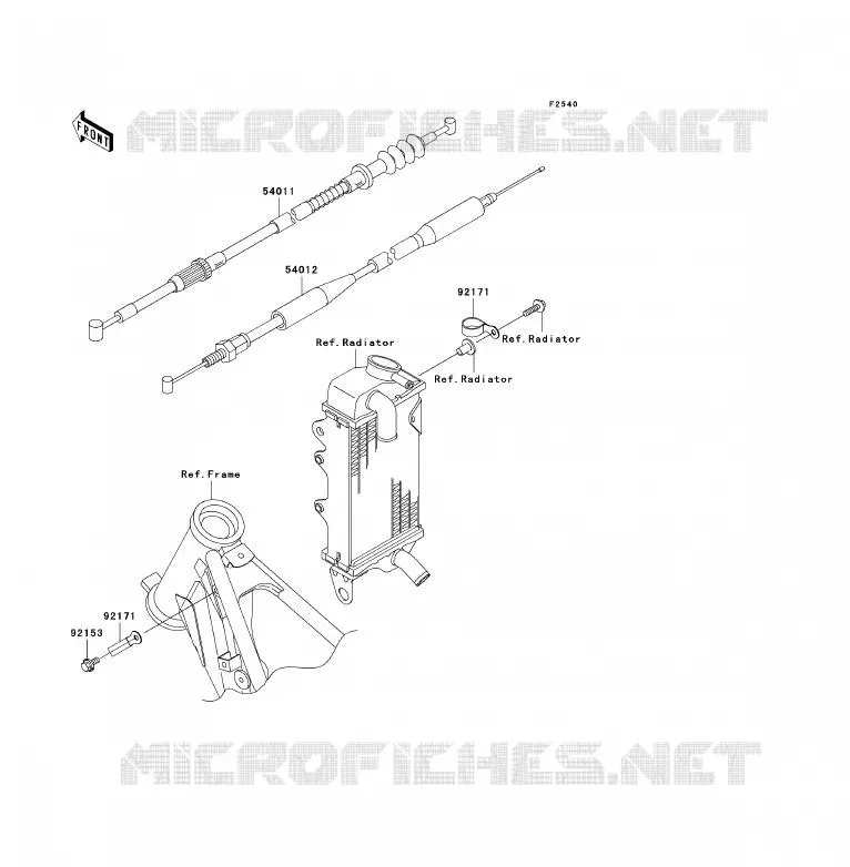 CABLES Kawasaki TOUT-TERRAIN 85 2007 KX85  KX85A7F