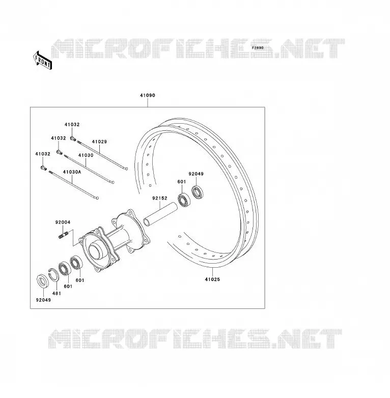 PIECE EN OPTION Kawasaki TOUT-TERRAIN 85 2007 KX85  KX85A7F