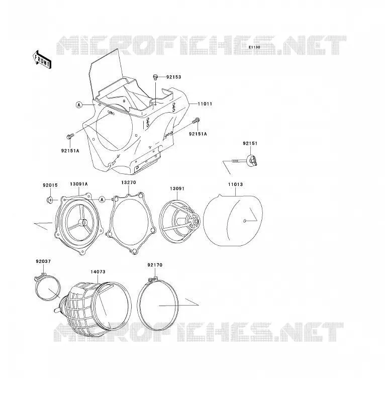 FILTRE A AIR Kawasaki TOUT-TERRAIN 85 2008 KX85 - KX85 II  KX85A8F