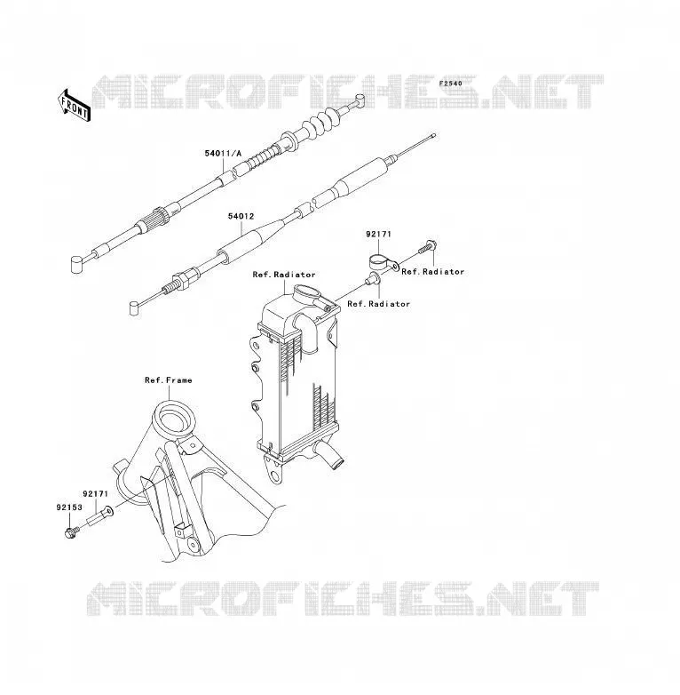 CABLES Kawasaki TOUT-TERRAIN 85 2009 KX85 - KX85 II  KX85A9F