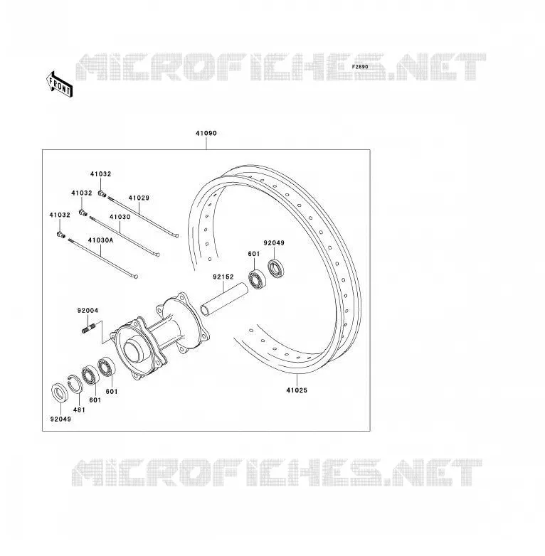 PIECE EN OPTION Kawasaki TOUT-TERRAIN 85 2009 KX85  KX85A9F