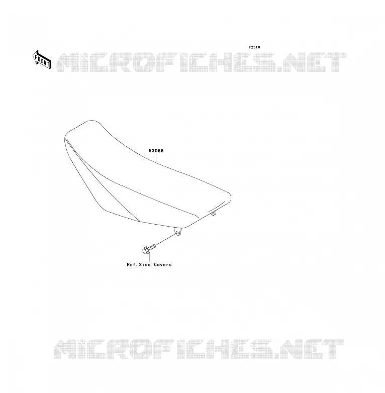 SELLE Kawasaki TOUT-TERRAIN 85 2011 KX85 - KX85 II  KX85ABF