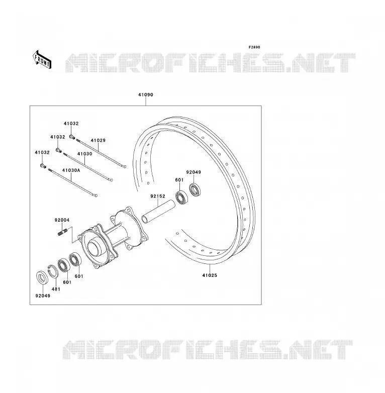PIECE EN OPTION Kawasaki TOUT-TERRAIN 85 2011 KX85 - KX85 II  KX85ABF