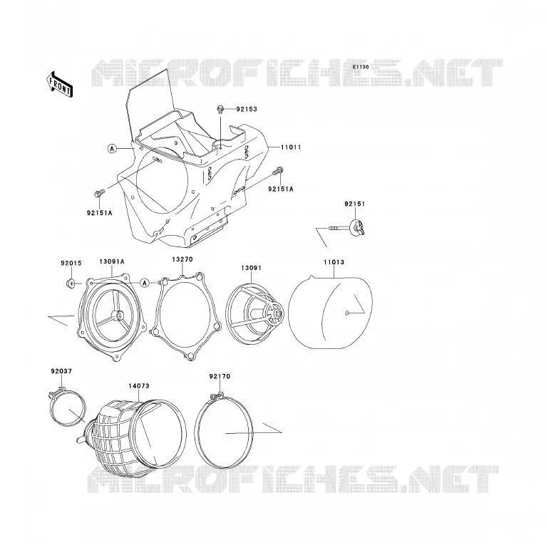 FILTRE A AIR Kawasaki TOUT-TERRAIN 85 2012 KX85 - KX85 II  KX85ACF