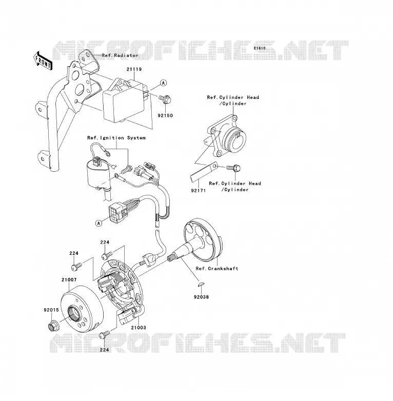 G&Eacute;N&Eacute;RATEUR Kawasaki TOUT-TERRAIN 85 2012 KX85 - KX85 II  KX85ACF
