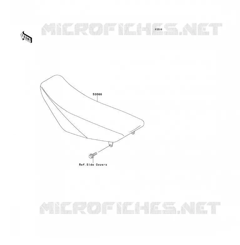 SELLE Kawasaki TOUT-TERRAIN 85 2013 KX85 - KX85 II  KX85ADF