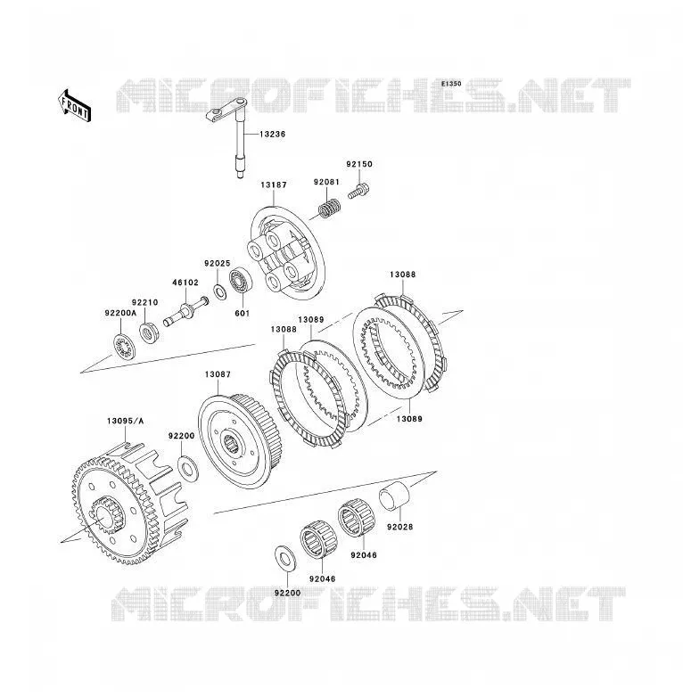 EMBRAYAGE Kawasaki TOUT-TERRAIN 85 2002 KX85 - KX85 II  KX85-B2