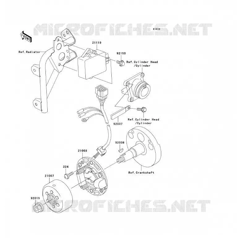 G&Eacute;N&Eacute;RATEUR Kawasaki TOUT-TERRAIN 85 2002 KX85 - KX85 II  KX85-B2