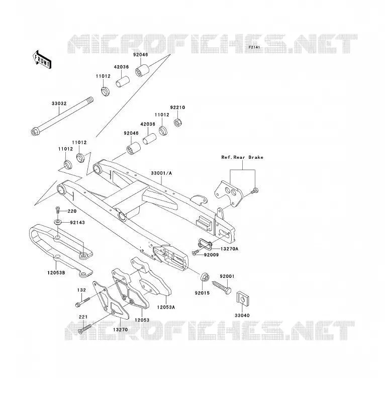 BRAS OSCILLANT Kawasaki TOUT-TERRAIN 85 2003 KX85 - KX85 II  KX85-B3