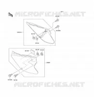 CACHE LAT&Eacute;RAL pour Kawasaki KX85 - KX85 II