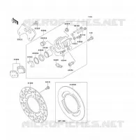 FREIN ARRIERE pour Kawasaki KX85 - KX85 II