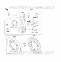 FREIN AVANT pour Kawasaki KX85 - KX85 II