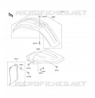 GARDE BOUE pour Kawasaki KX85 - KX85 II