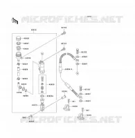 MAITRE CYLINDRE ARRI&Egrave;RE pour Kawasaki KX85 - KX85 II