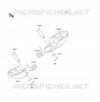 REPOSE PIED pour Kawasaki KX85 - KX85 II