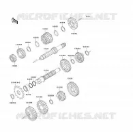 TRANSMISSION pour Kawasaki KX85 - KX85 II