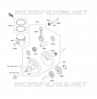 VILEBREQUIN/PISTON pour Kawasaki KX85 - KX85 II