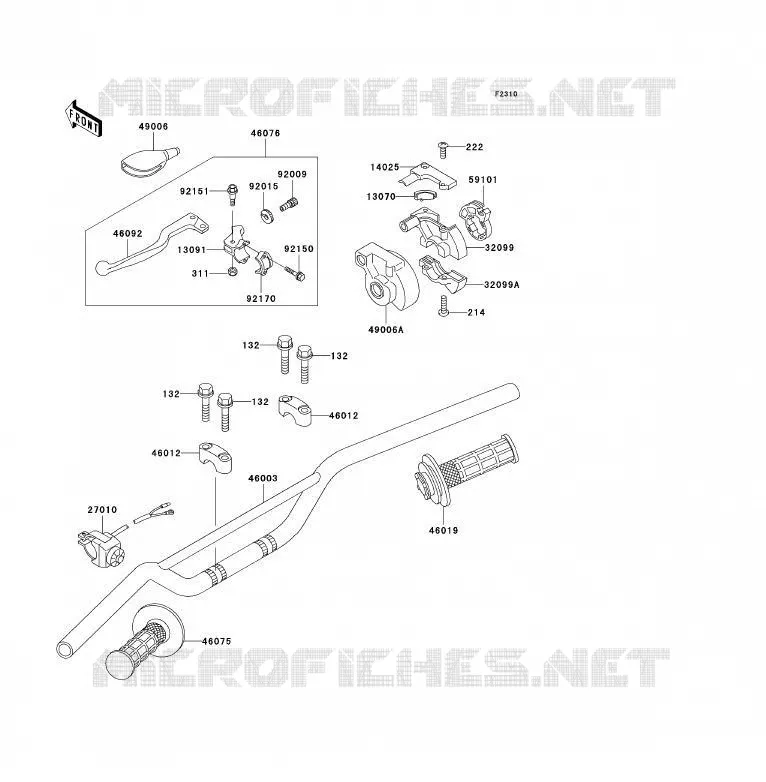 GUIDON Kawasaki TOUT-TERRAIN 85 2005 KX85 - KX85 II  KX85-B5