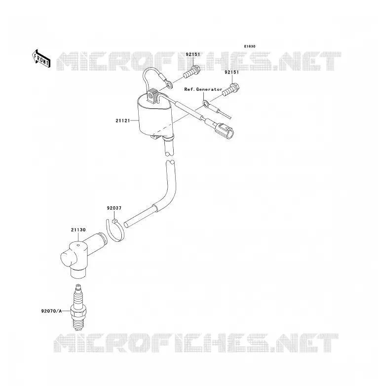 SYSTEME D&acute;ALLUMAGE Kawasaki TOUT-TERRAIN 85 2006 KX85 - KX85 II  KX85B6F