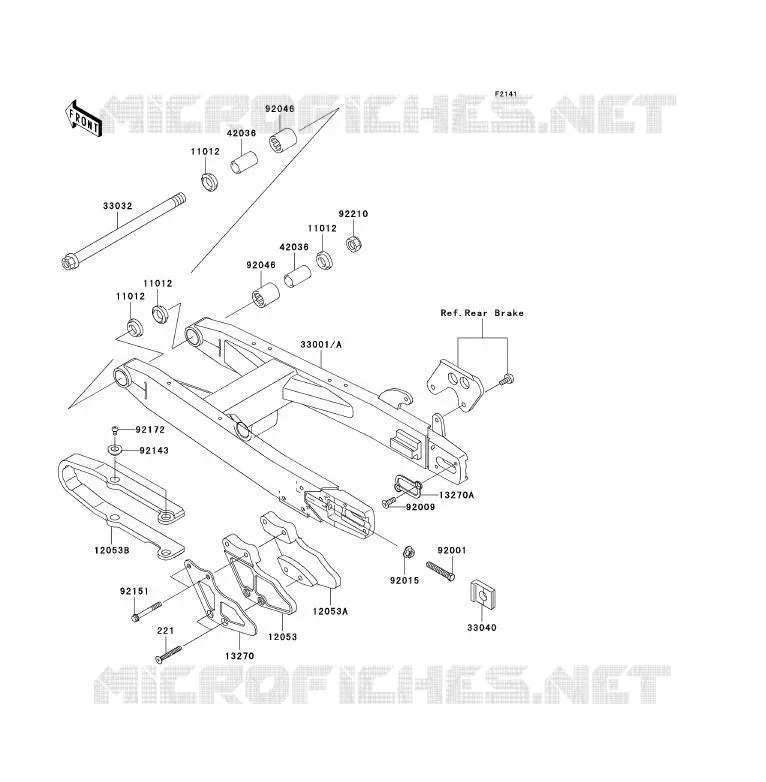 BRAS OSCILLANT Kawasaki TOUT-TERRAIN 85 2009 KX85 - KX85 II  KX85B9F