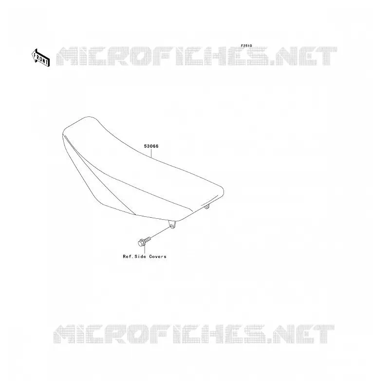 SELLE Kawasaki TOUT-TERRAIN 85 2010 KX85 - KX85 II  KX85BAF