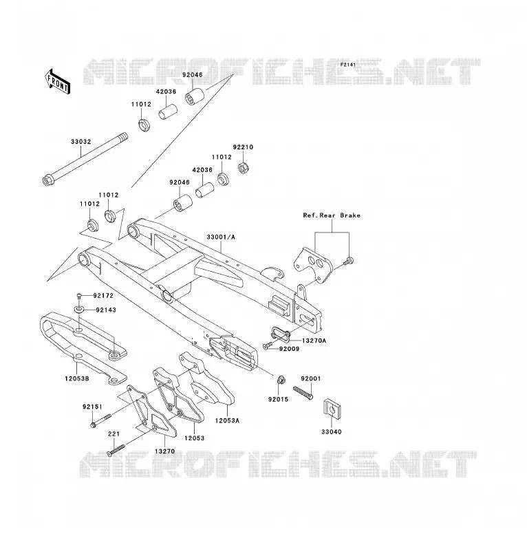 BRAS OSCILLANT Kawasaki TOUT-TERRAIN 85 2010 KX85 - KX85 II  KX85BAF