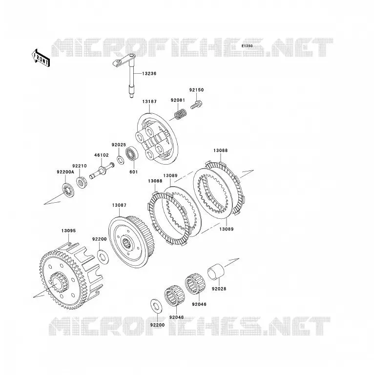 EMBRAYAGE Kawasaki TOUT-TERRAIN 85 2010 KX85 - KX85 II  KX85BAF