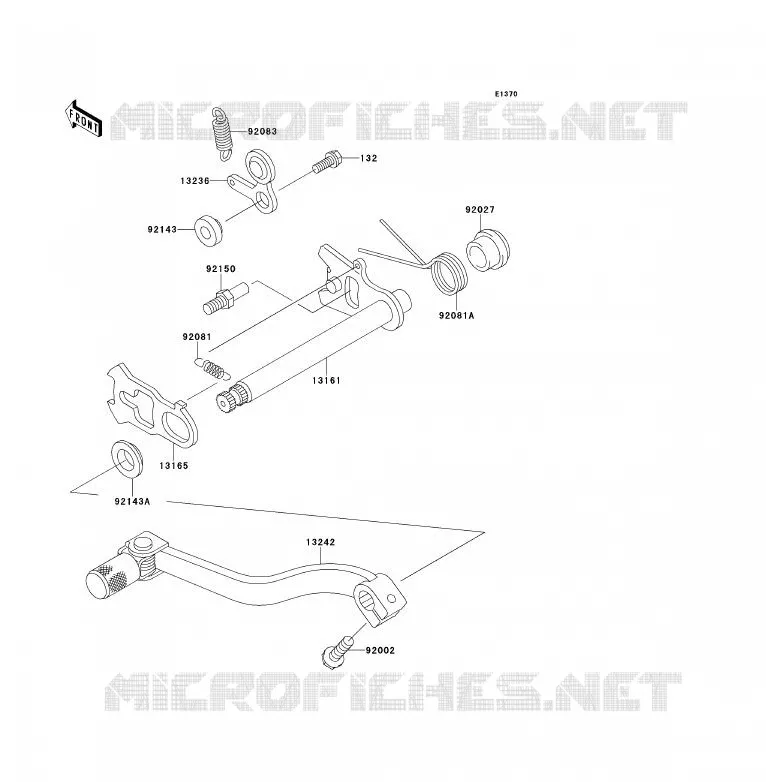 SELECTEUR Kawasaki TOUT-TERRAIN 85 2012 KX85 - KX85 II  KX85BCF