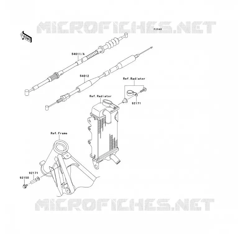 CABLES Kawasaki TOUT-TERRAIN 85 2013 KX85 - KX85 II  KX85BDF