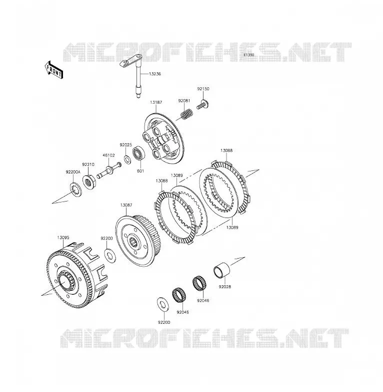 EMBRAYAGE Kawasaki TOUT-TERRAIN 85 2014 KX85  KX85CEF