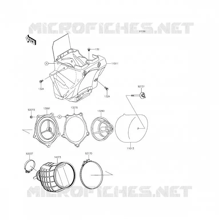 FILTRE A AIR Kawasaki TOUT-TERRAIN 85 2014 KX85  KX85CEF