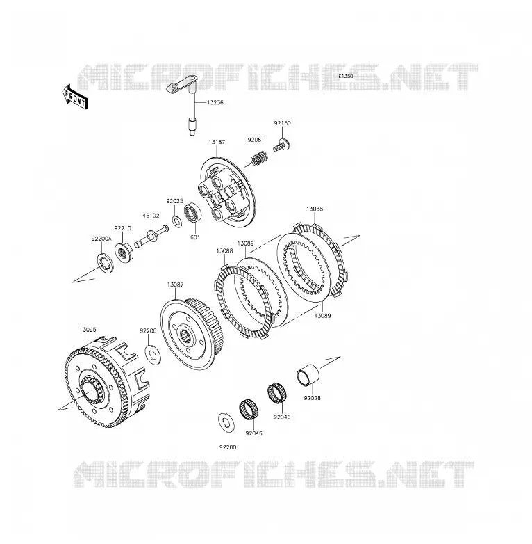 EMBRAYAGE Kawasaki TOUT-TERRAIN 85 2015 KX85  KX85CFF