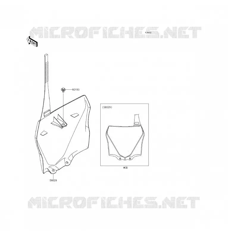 ACCESSOIRE Kawasaki TOUT-TERRAIN 85 2015 KX85  KX85CFF