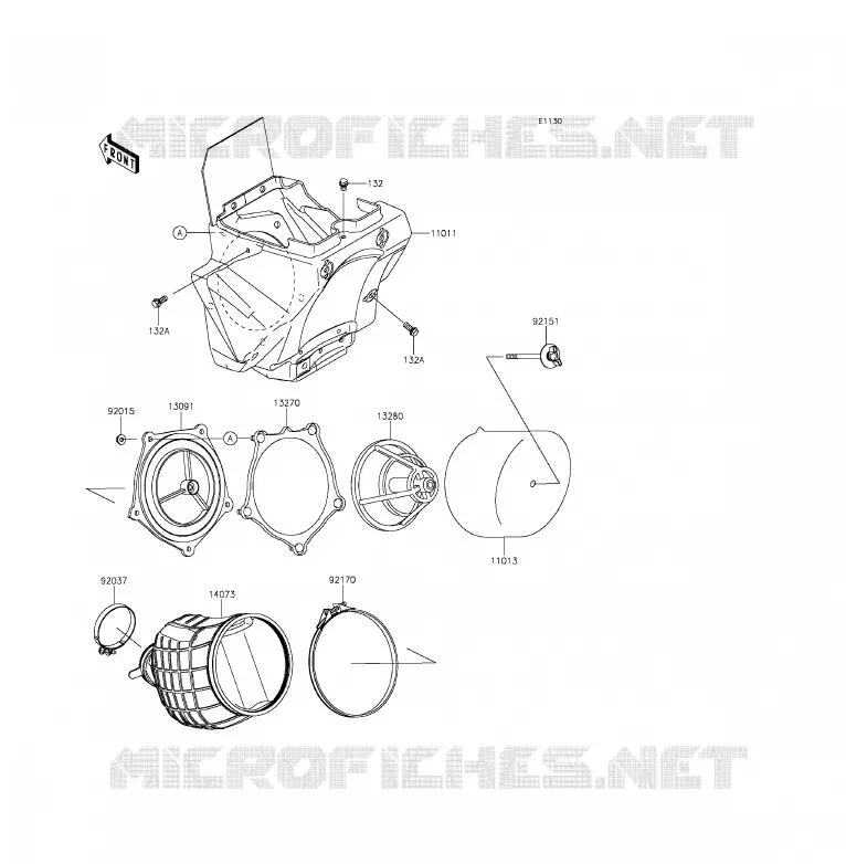 FILTRE A AIR Kawasaki TOUT-TERRAIN 85 2016 KX85  KX85CGF