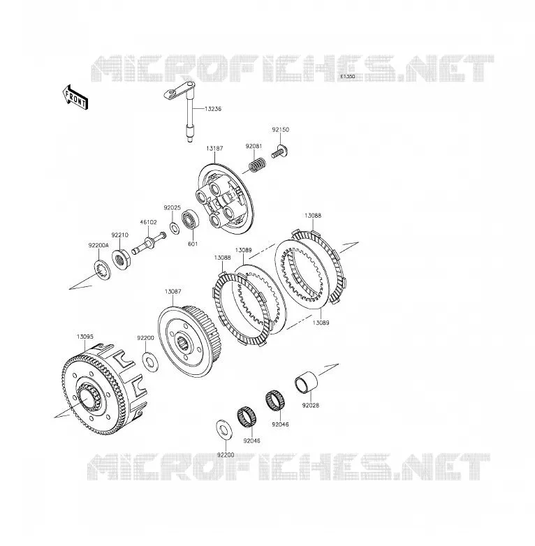 EMBRAYAGE Kawasaki TOUT-TERRAIN 85 2015 KX85 - KX85 II  KX85DFF