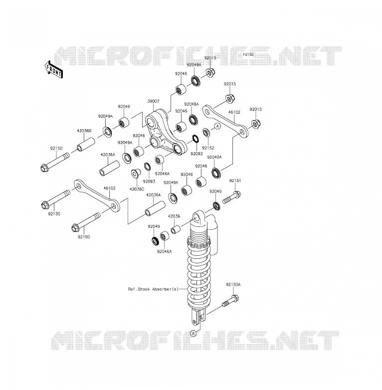 SUSPENSION Kawasaki TOUT-TERRAIN 85 2015 KX85 - KX85 II  KX85DFF