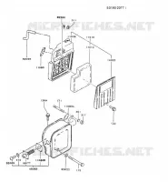 FILTRE &Agrave; AIR/POT D'&Egrave;CHAPPEMENT pour Kawasaki GA3200A