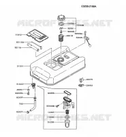 RESERVOIR CARBURANT/ROBINET pour Kawasaki GA3200A