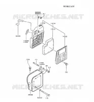 FILTRE &Agrave; AIR/POT D'&Egrave;CHAPPEMENT pour Kawasaki GA3200A